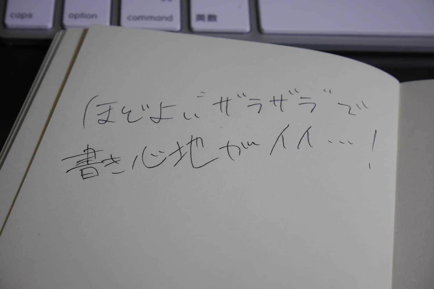 MDノートの書き心地